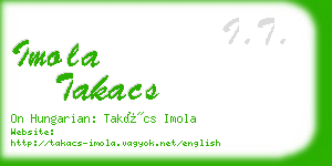 imola takacs business card